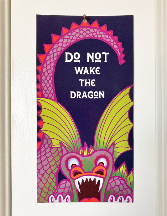 Do Not Wake the Dragon Door Hanger