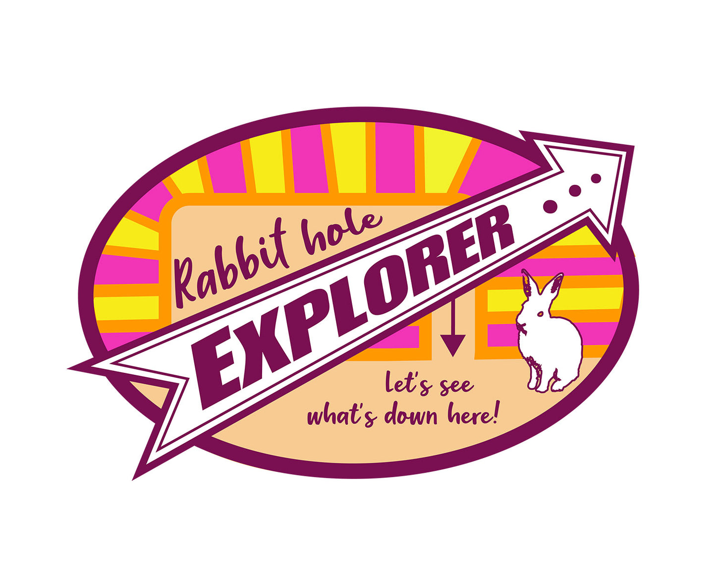 Rabbit Hole Explorer Sticker