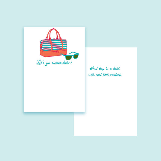 Let's Go Somewhere Greeting Card