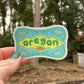 Oregon bandana-style graphic Sticker