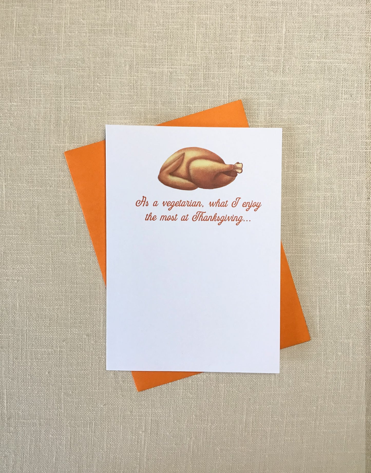 Vegetarian Thanksgiving Greeting Card