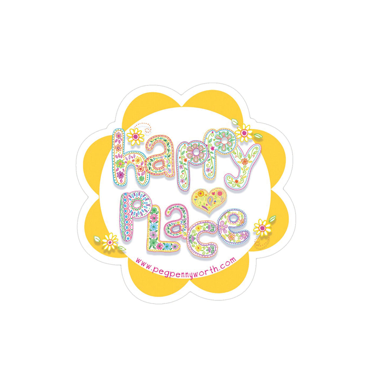 Happy Place Sticker