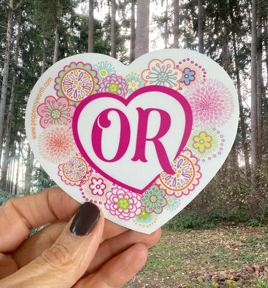 Lots to Love about Oregon Sticker