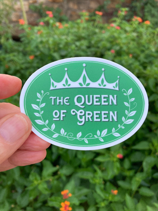 The Queen of Green Sticker